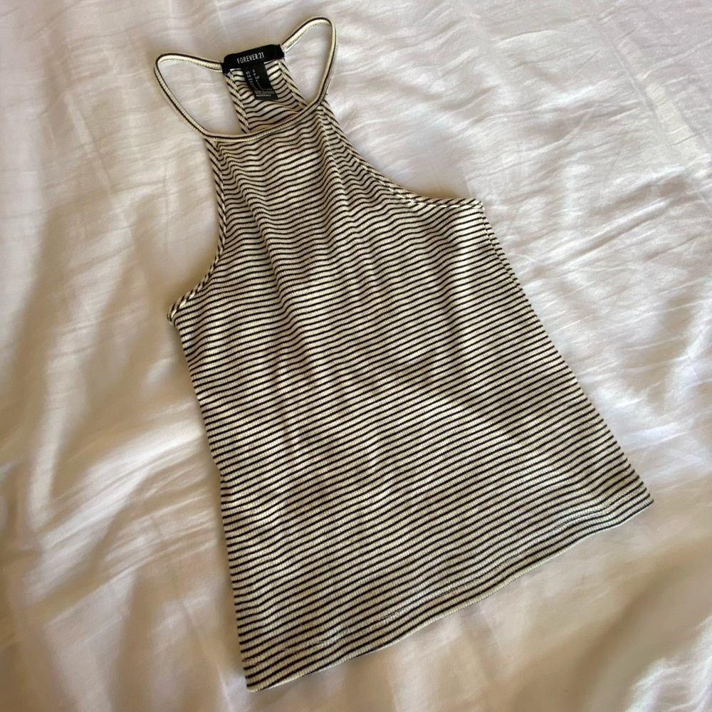 Cute Stripped Racerback Tank